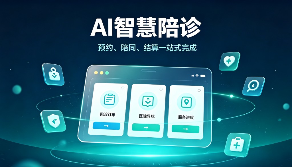 AI智慧陪诊:预约、陪同、结算一站式完成